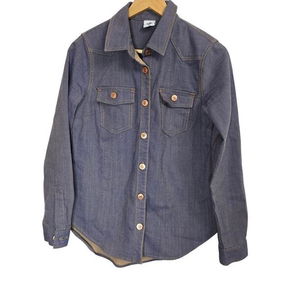 Cabi Workshop Jacket Womens XS Blue Denim Western Cowgirl Button-Up - Picture 1 of 11